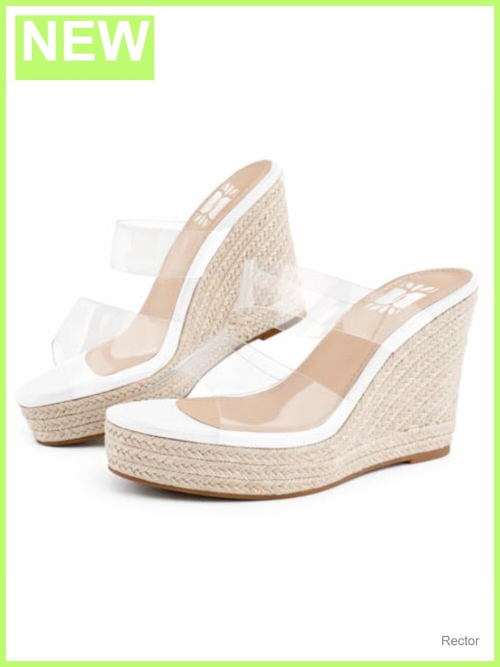 Espadrille Wedge Sandals Open Toe Platform Slides Peep Toe Slip On